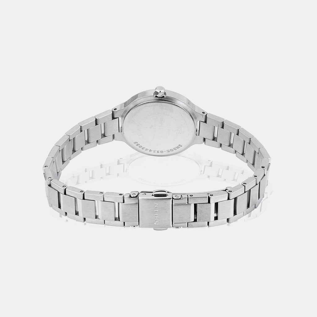 Sheen Women Quartz Silver Dial Analog Stainless Steel Watch SH305