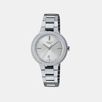 Sheen Women Quartz Silver Dial Analog Stainless Steel Watch SH305