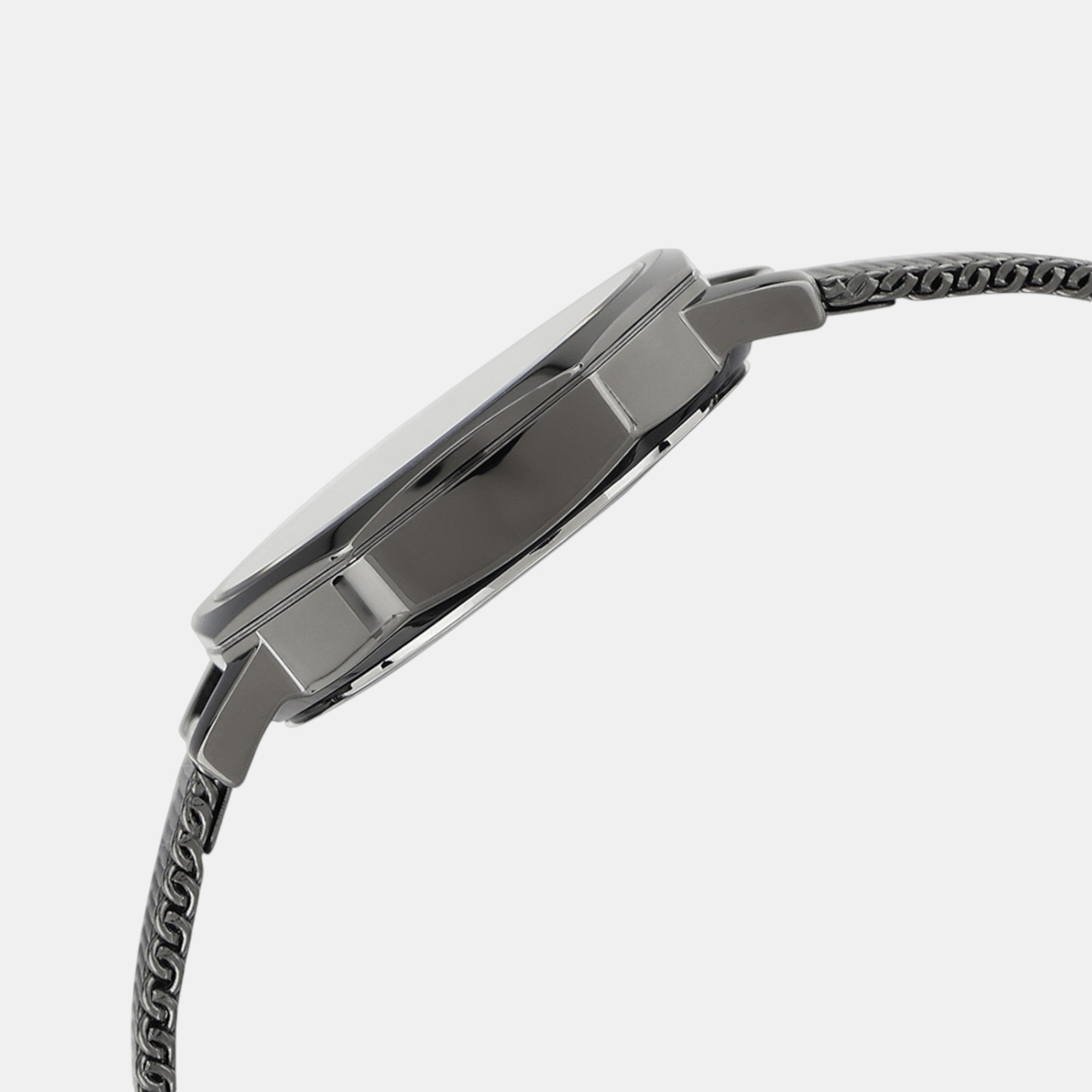 Sheen Women Quartz Grey Dial Analog Mesh Watch SH315