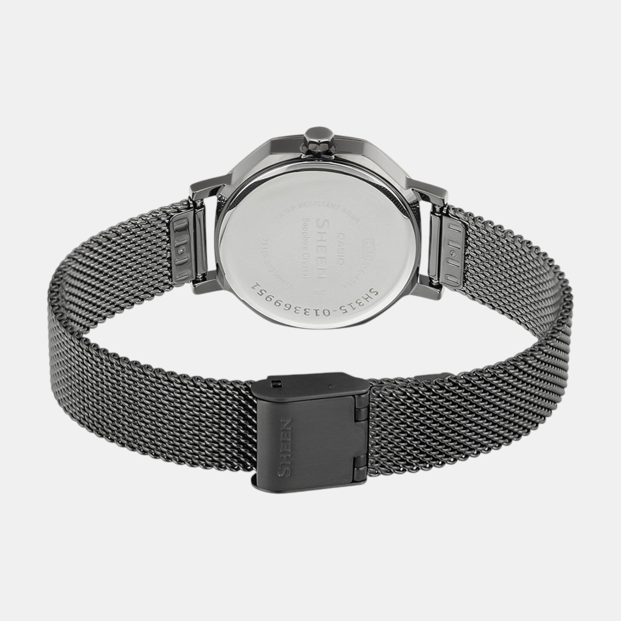 Sheen Women Quartz Grey Dial Analog Mesh Watch SH315