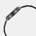 Sheen Women Quartz Black Dial Analog Stainless Steel Watch SH316