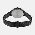 Sheen Women Quartz Black Dial Analog Stainless Steel Watch SH316