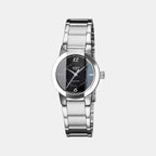 Enticer Women Quartz Black Dial Analog Stainless Steel Watch SH33