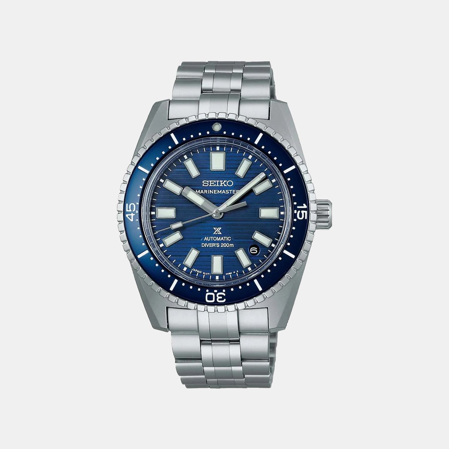 Prospex Marinemaster Men Automatic Blue Dial Analog Stainless Steel Watch SJE119J1
