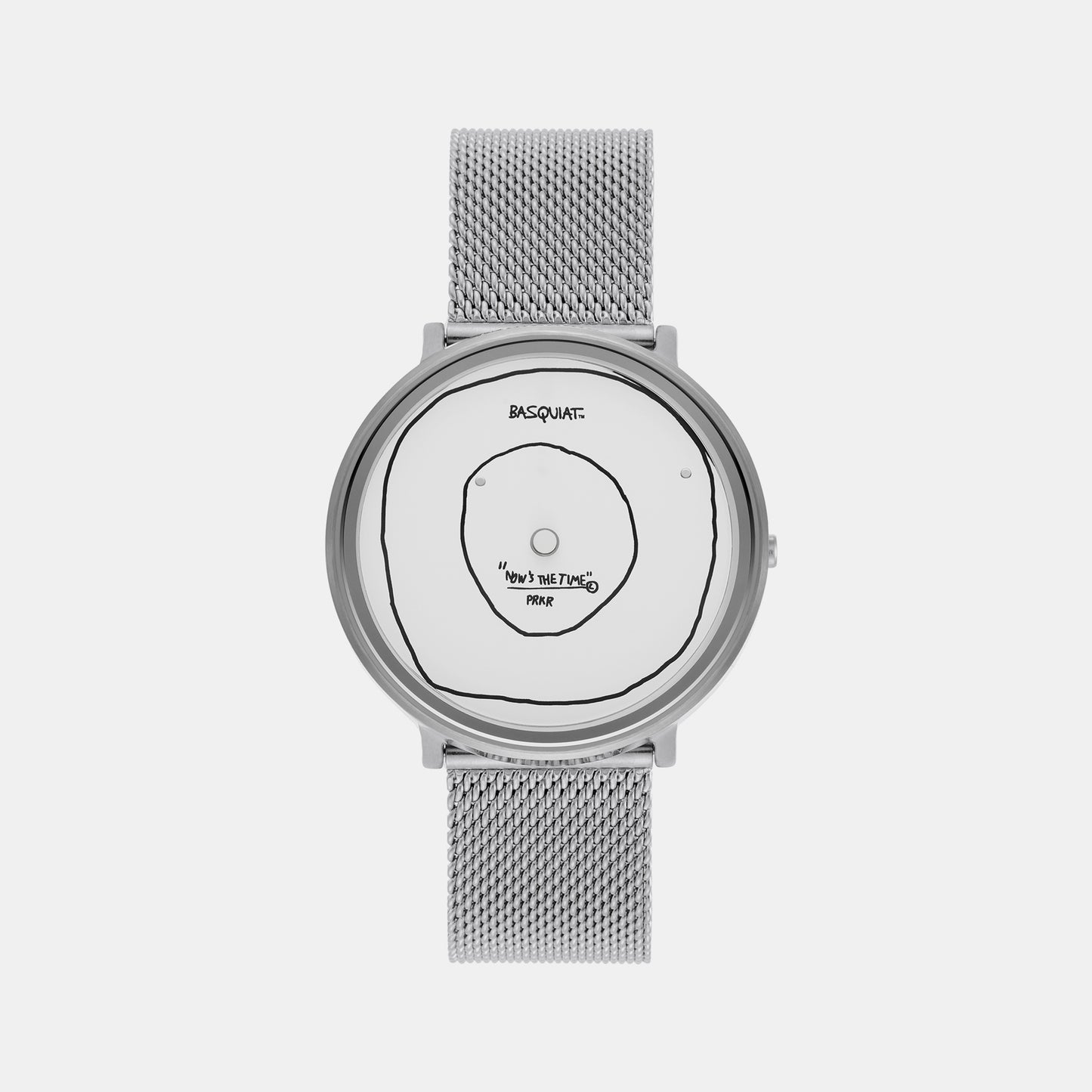 Female Silver Analog Mesh Watch SKL2003