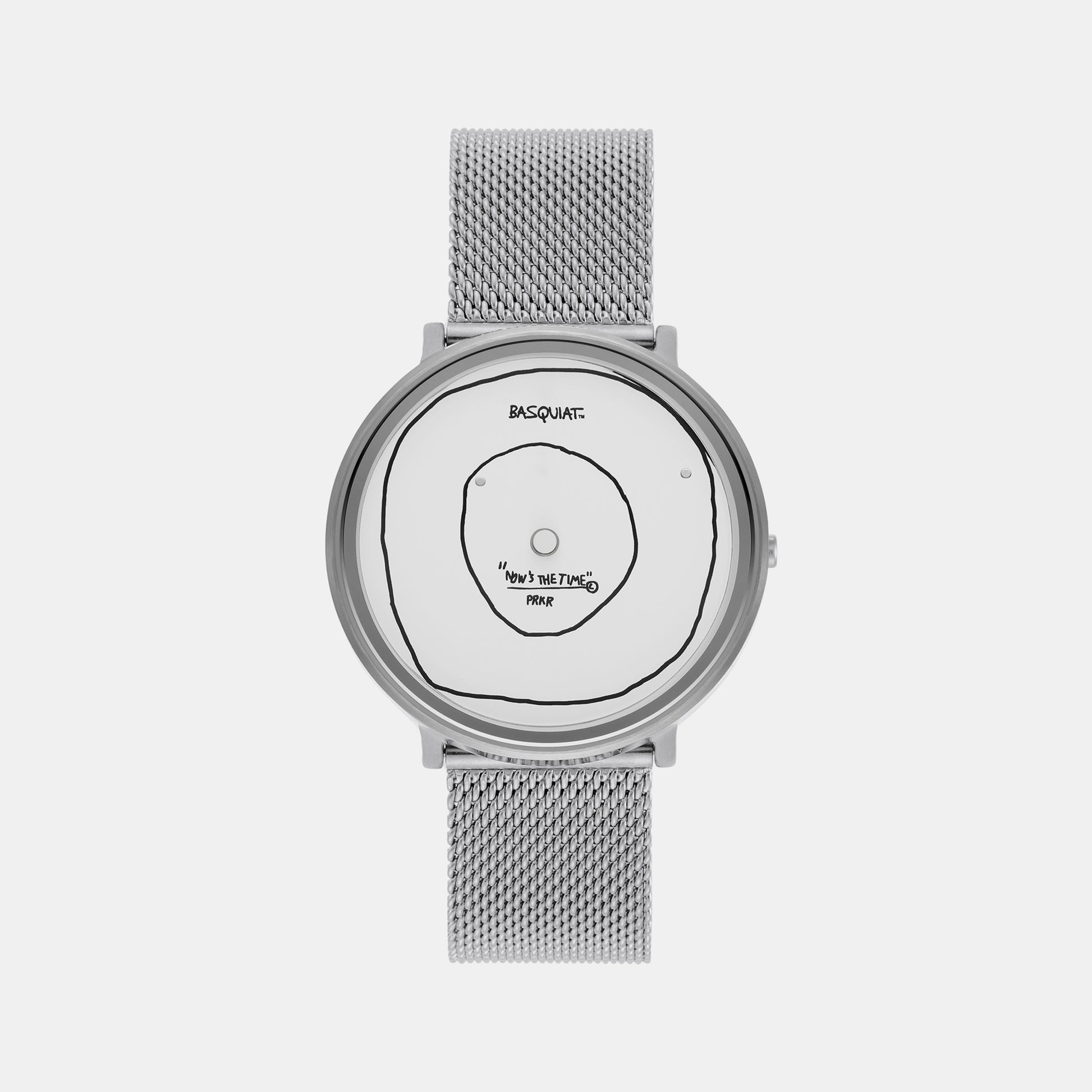 Female Silver Analog Mesh Watch SKL2003