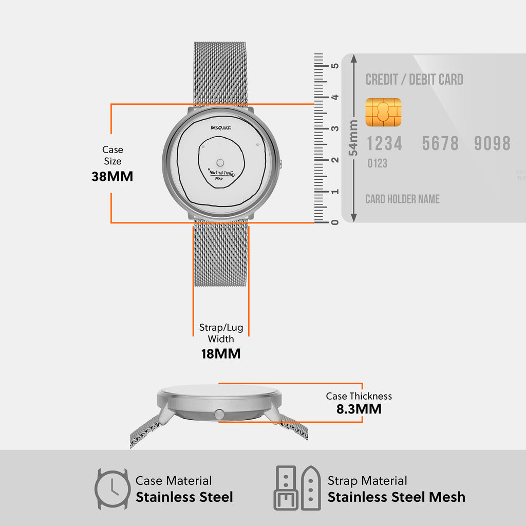 Women Quartz Silver Dial Analog Mesh Watch SKL2003