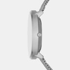 Women Quartz Silver Dial Analog Mesh Watch SKL2003