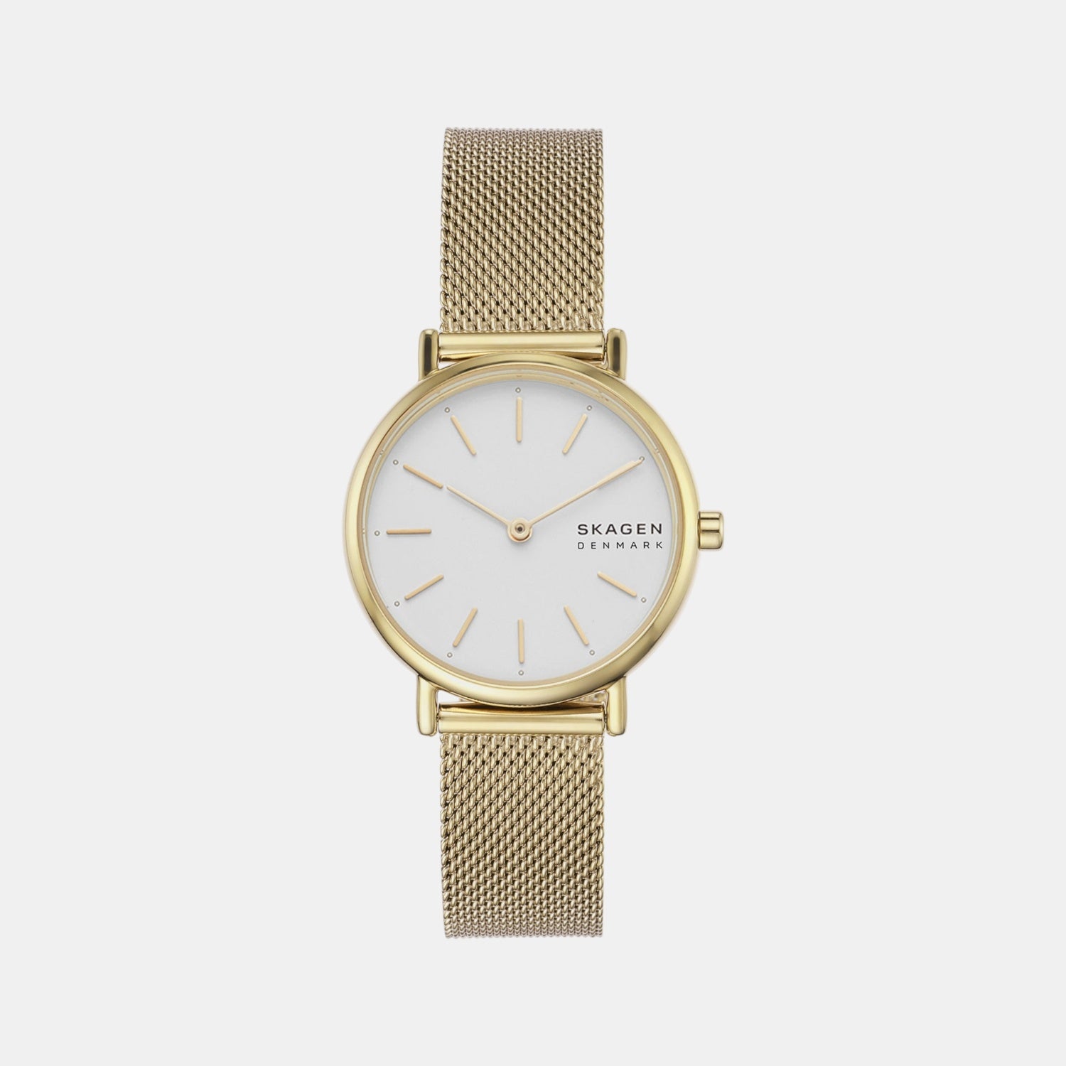 Signatur Lille Women Quartz White Dial Analog Mesh Watch SKW2693