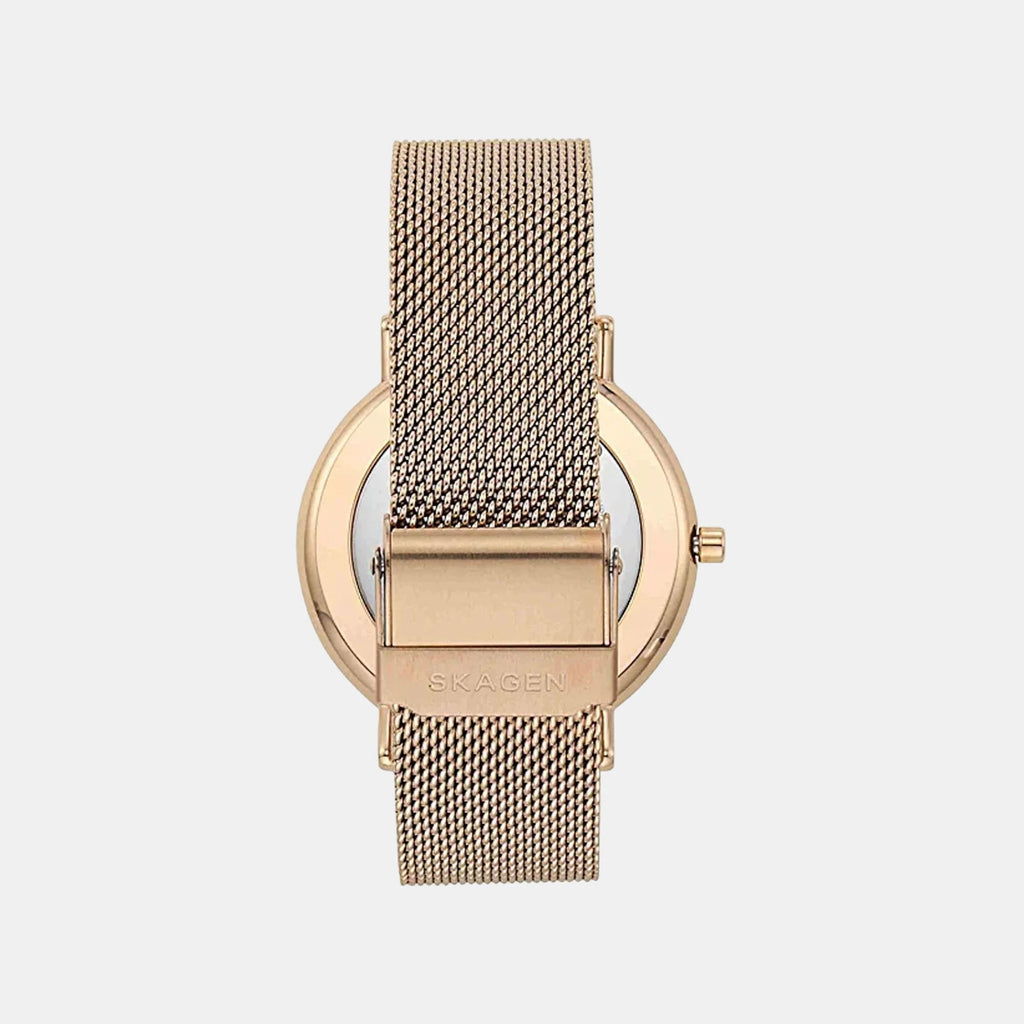 Signatur Women Quartz White Dial Analog Mesh Watch SKW2784