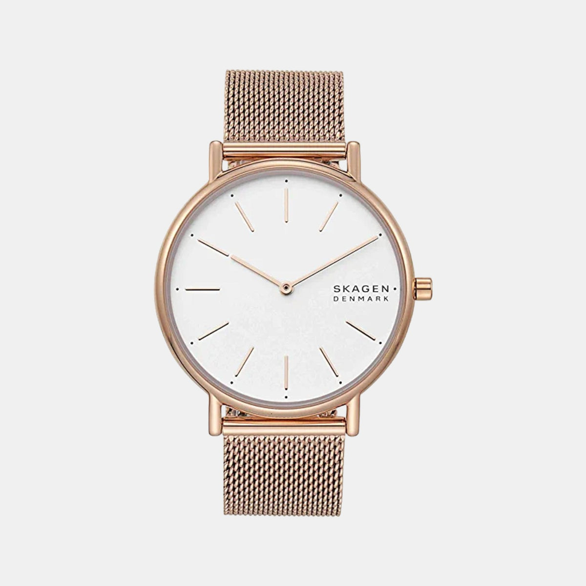 Signatur Women Quartz White Dial Analog Mesh Watch SKW2784