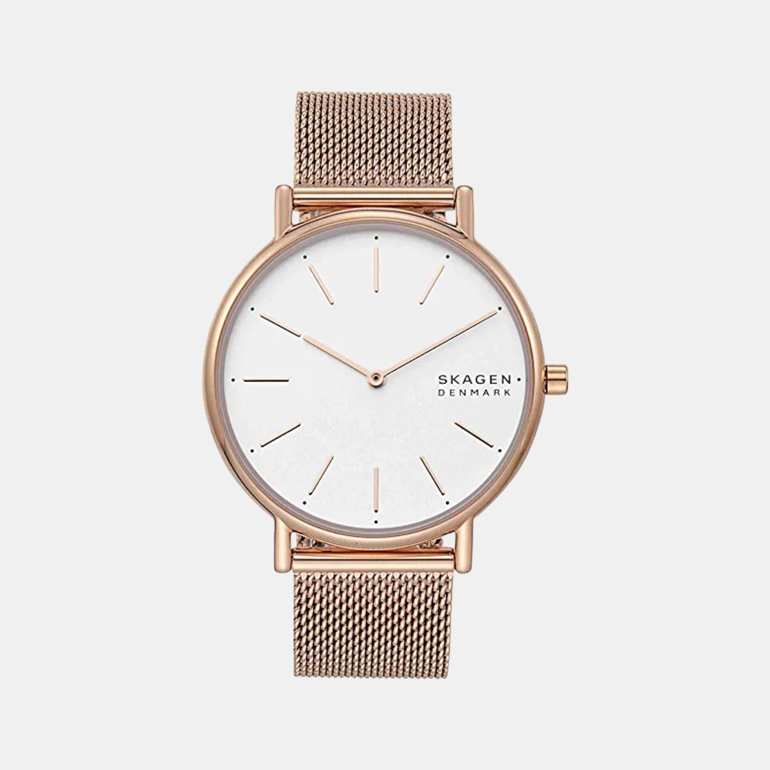Signatur Women Quartz White Dial Analog Mesh Watch SKW2784