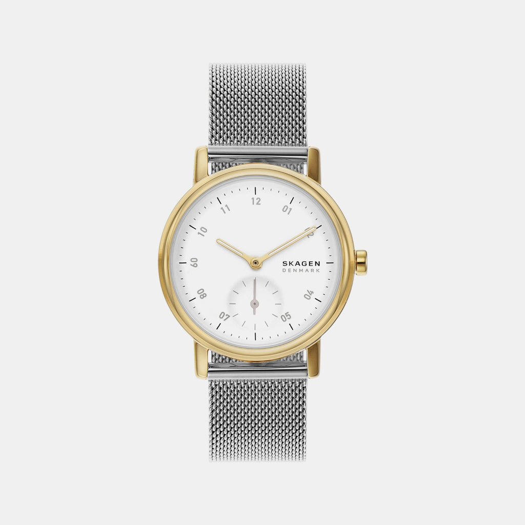 Kuppel Lille Women Quartz White Dial Analog Mesh Watch SKW3101