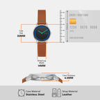 Women Quartz Black Dial Analog Leather Watch SKW3116