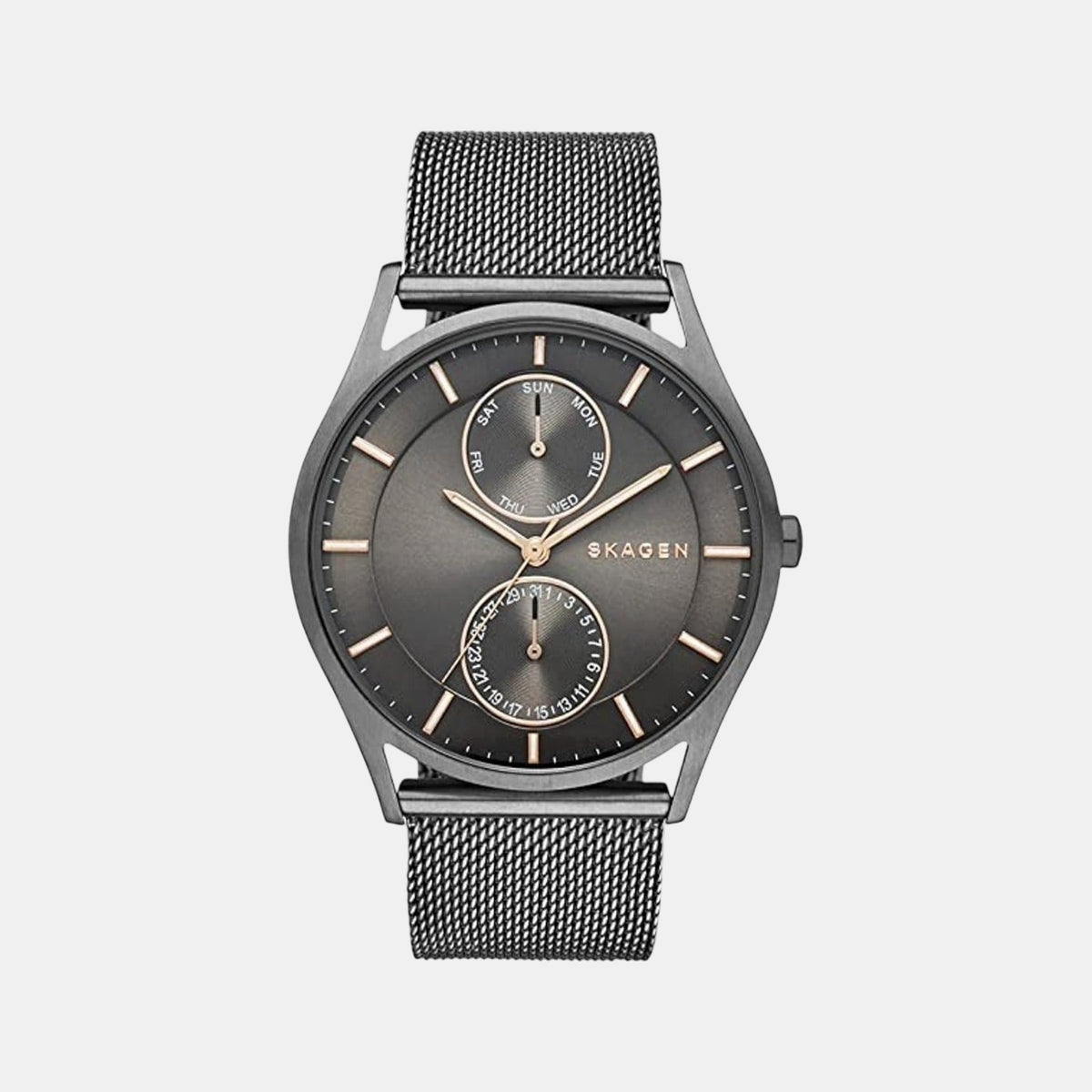 Holst Men Quartz Grey Dial Chronograph Mesh Watch SKW6180