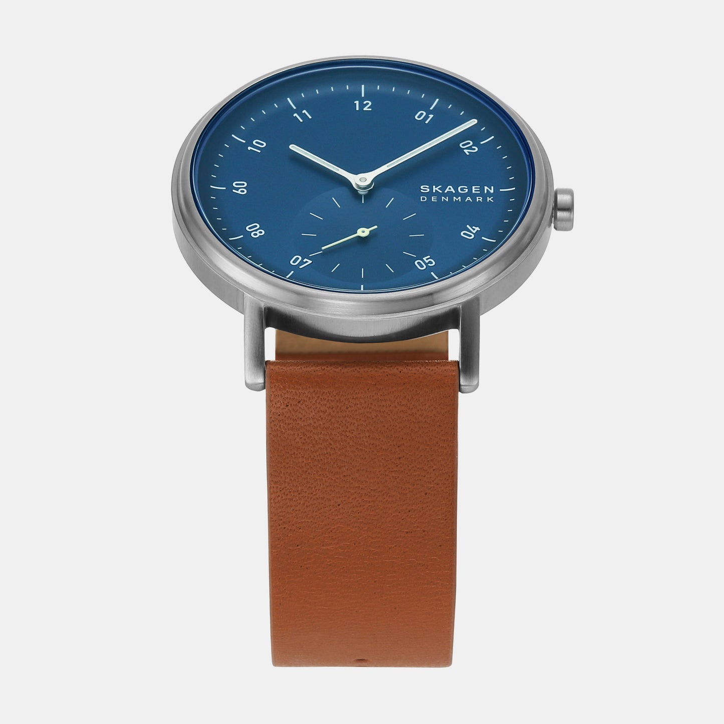 Male Kuppel Two-Hand Sub-Second Blue Leather Watch SKW6888