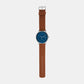 Male Kuppel Two-Hand Sub-Second Blue Leather Watch SKW6888
