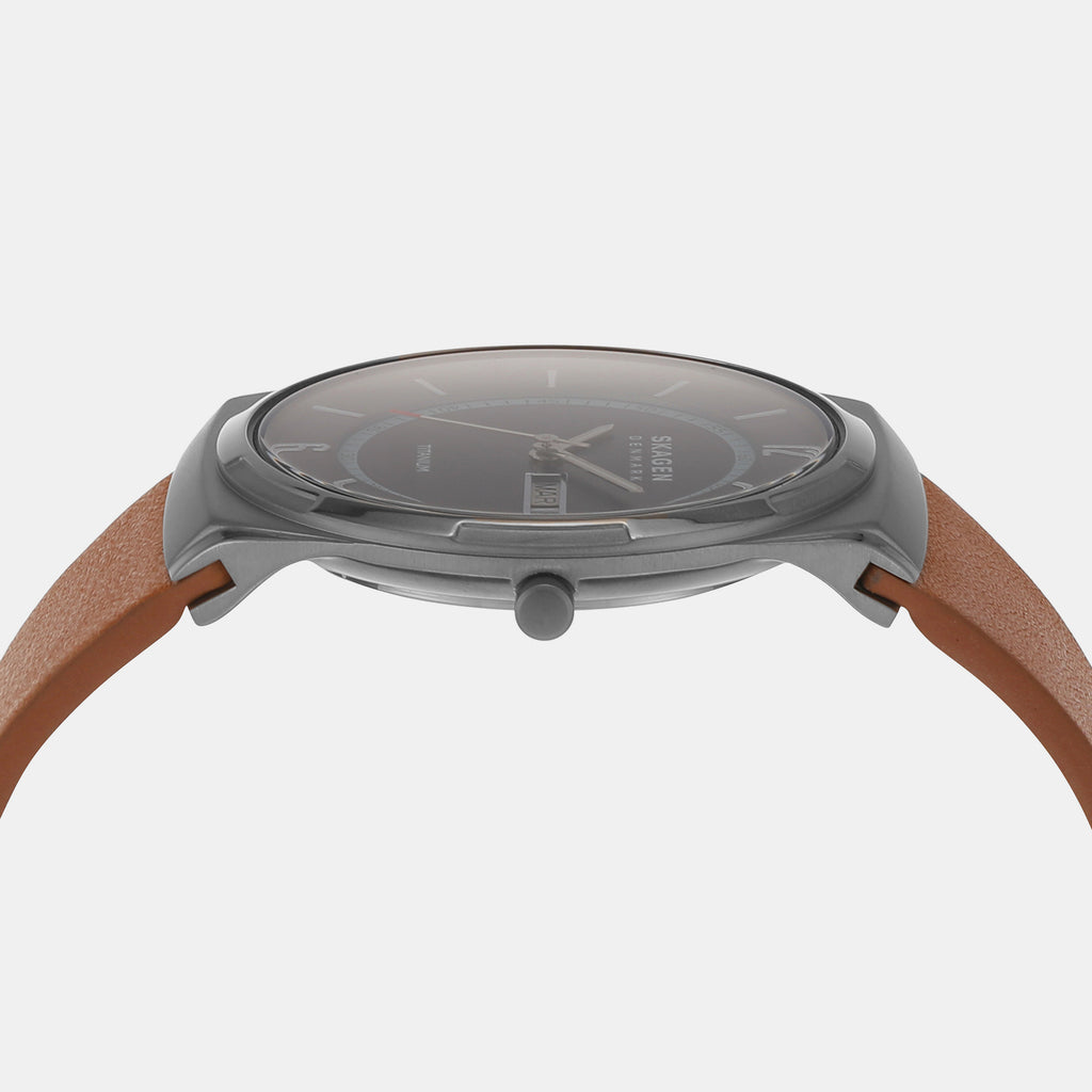 Skagen Leather Grey watch