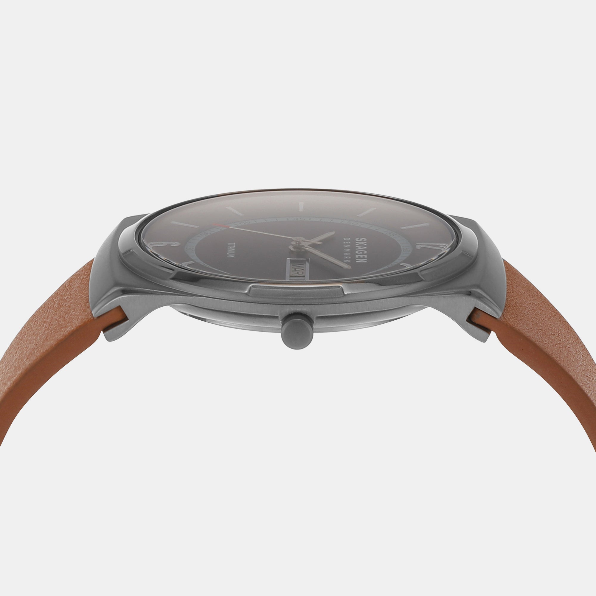 Skagen Leather Grey watch