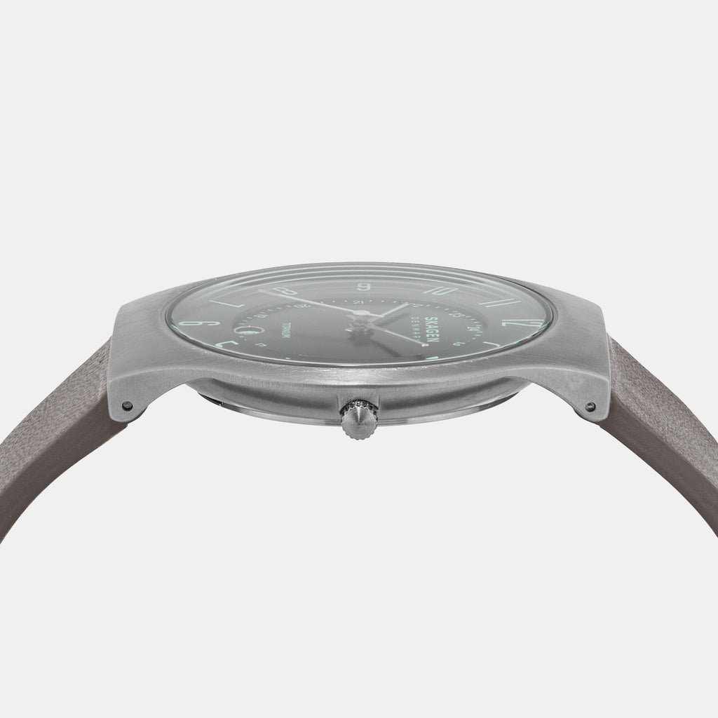 Skagen Leather Grey watch