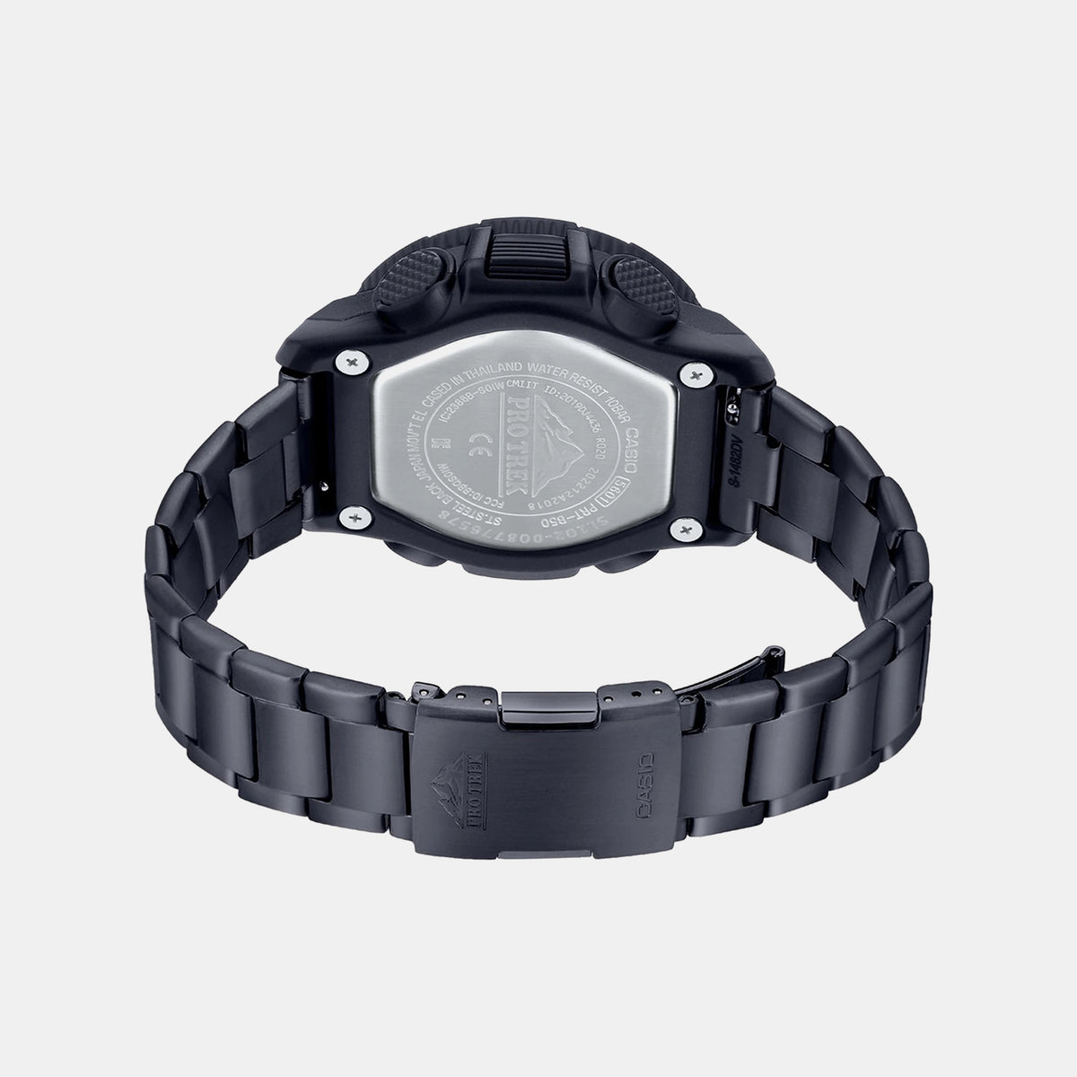 Protrek Men Quartz Black Dial Analog-Digital Titanium Watch SL103