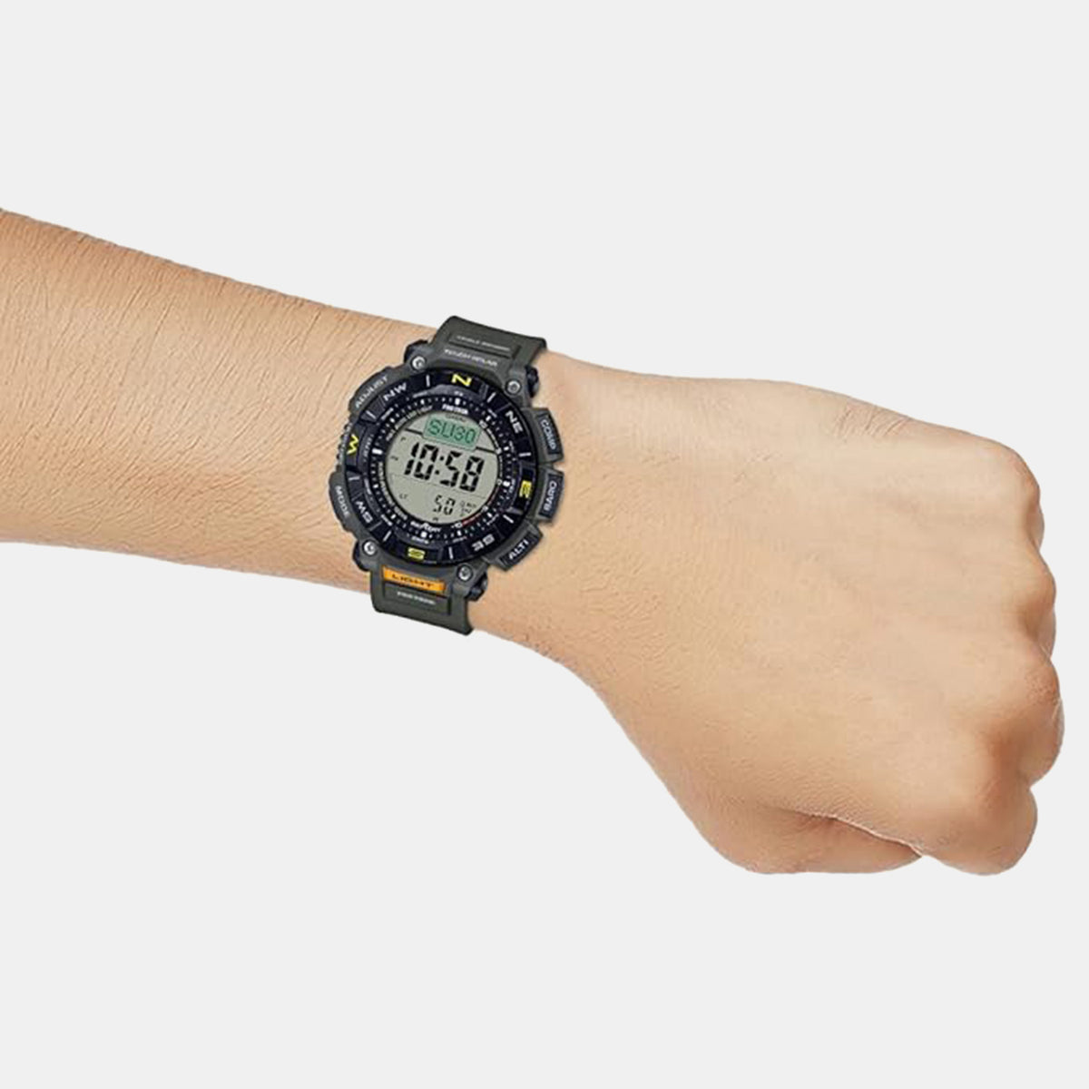 Protrek Men Quartz Black Dial Digital Resin Watch SL110