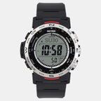 Protrek Men Quartz Silver Dial Digital Resin Watch SL112