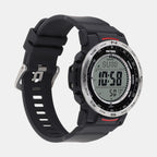 Protrek Men Quartz Silver Dial Digital Resin Watch SL112