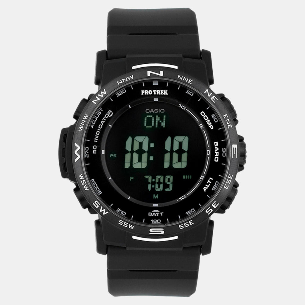 Protrek Men Quartz Black Dial Digital Resin Watch SL113