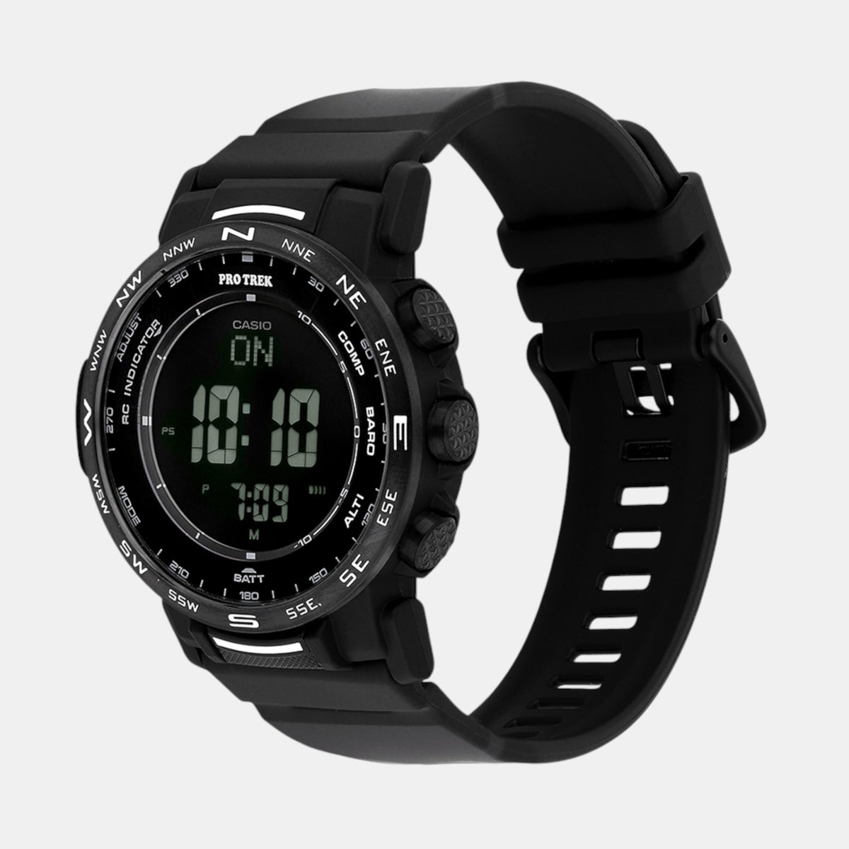 Protrek Men Quartz Black Dial Digital Resin Watch SL113