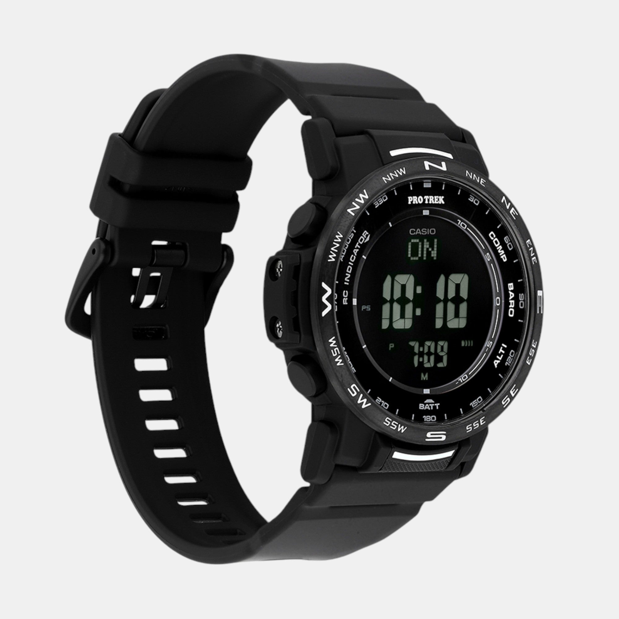 Protrek Men Quartz Black Dial Digital Resin Watch SL113