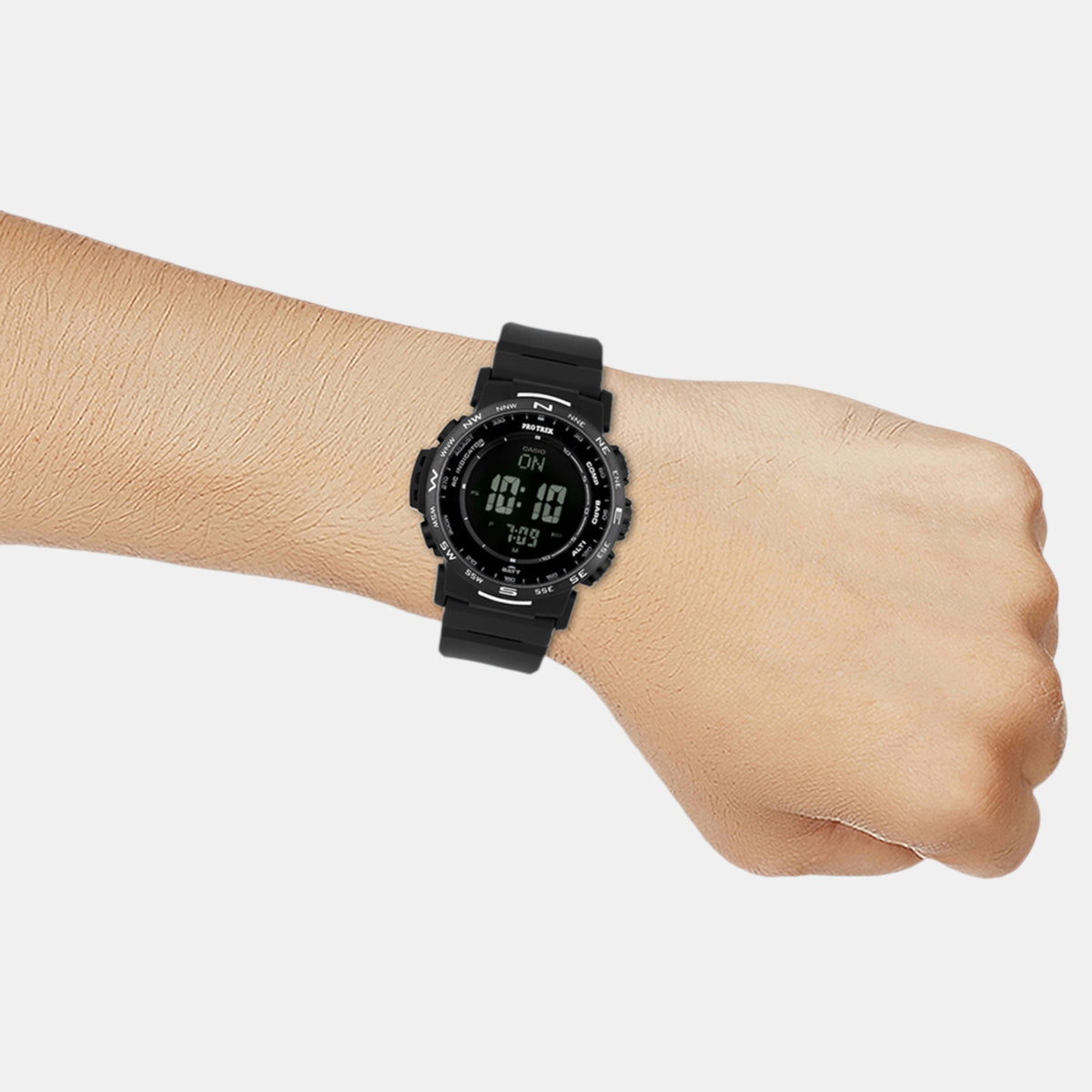 Protrek Men Quartz Black Dial Digital Resin Watch SL113