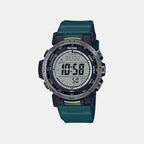 Protrek Men Quartz Silver Dial Digital Resin Watch SL114