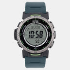 Protrek Men Quartz Silver Dial Digital Resin Watch SL114