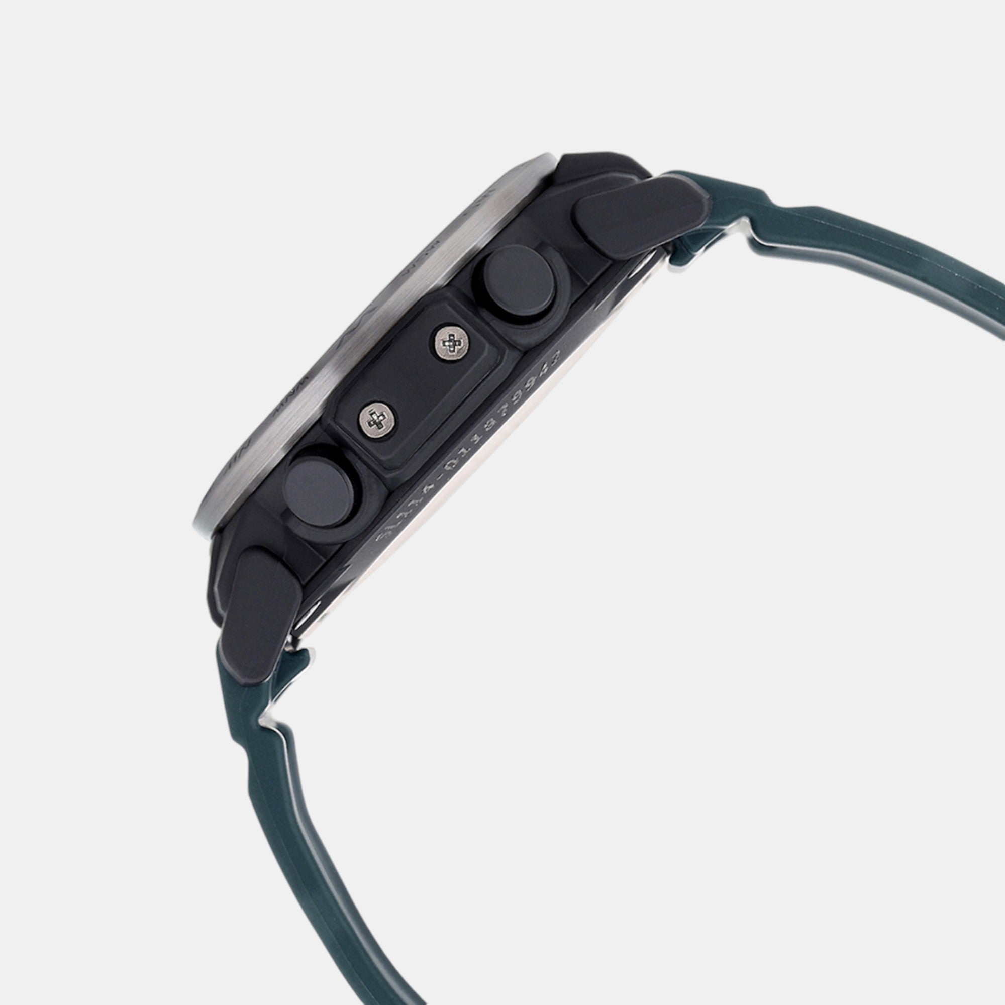 Protrek Men Quartz Silver Dial Digital Resin Watch SL114