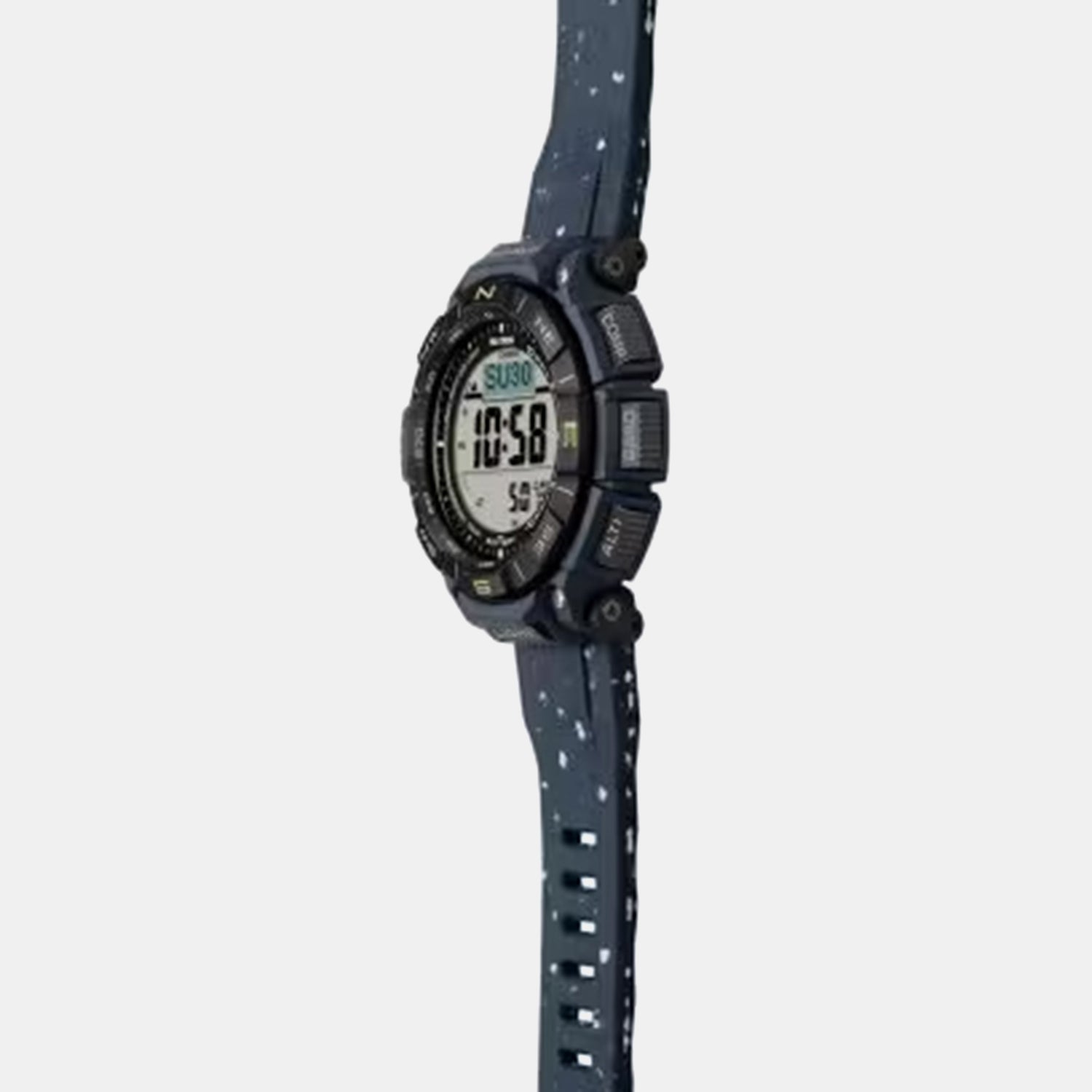 Protrek Men Quartz Black Dial Digital Silicone Watch SL118