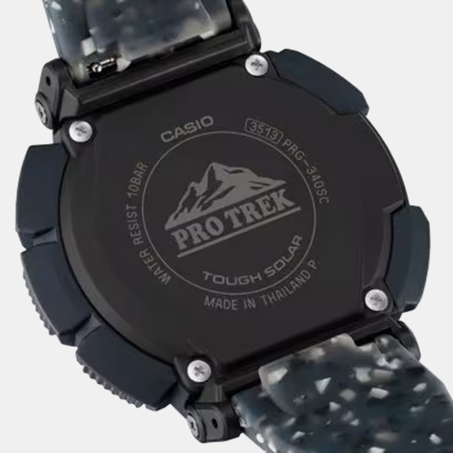 Protrek Men Quartz Black Dial Digital Silicone Watch SL118