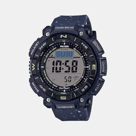 Protrek Men Quartz Black Dial Digital Silicone Watch SL118