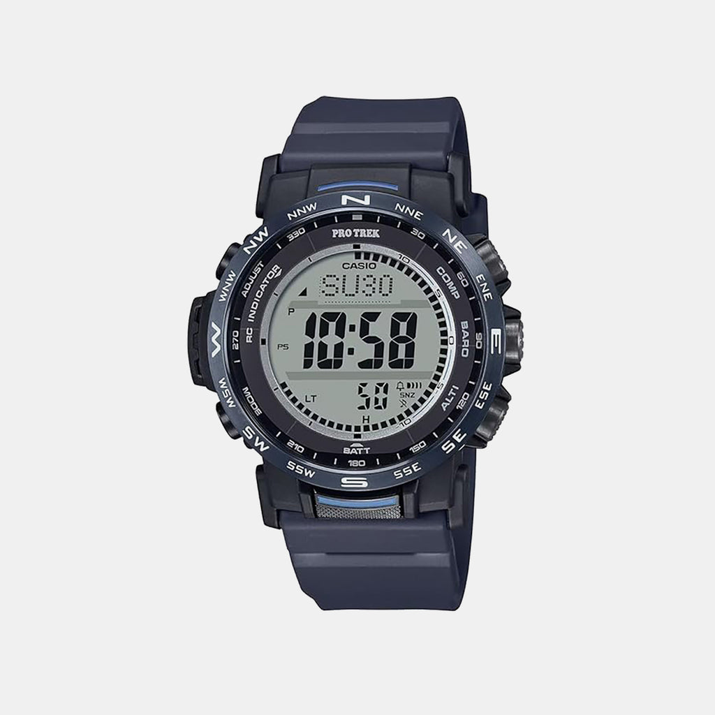 Protrek Men Quartz Blue Dial Digital Resin Watch SL121