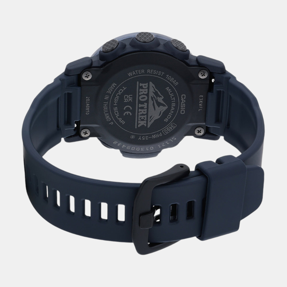 Protrek Men Quartz Blue Dial Digital Resin Watch SL121