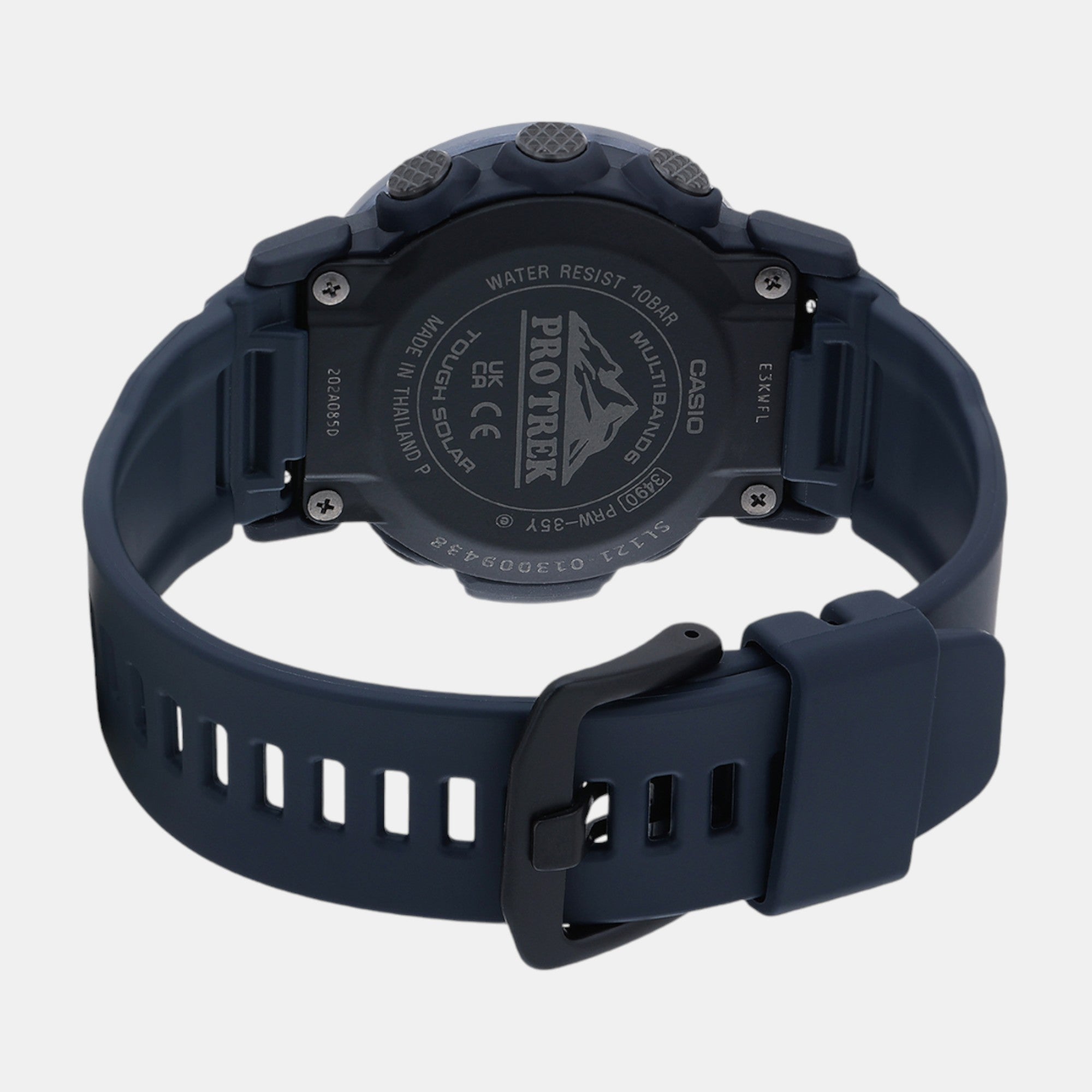 Protrek Men Quartz Blue Dial Digital Resin Watch SL121