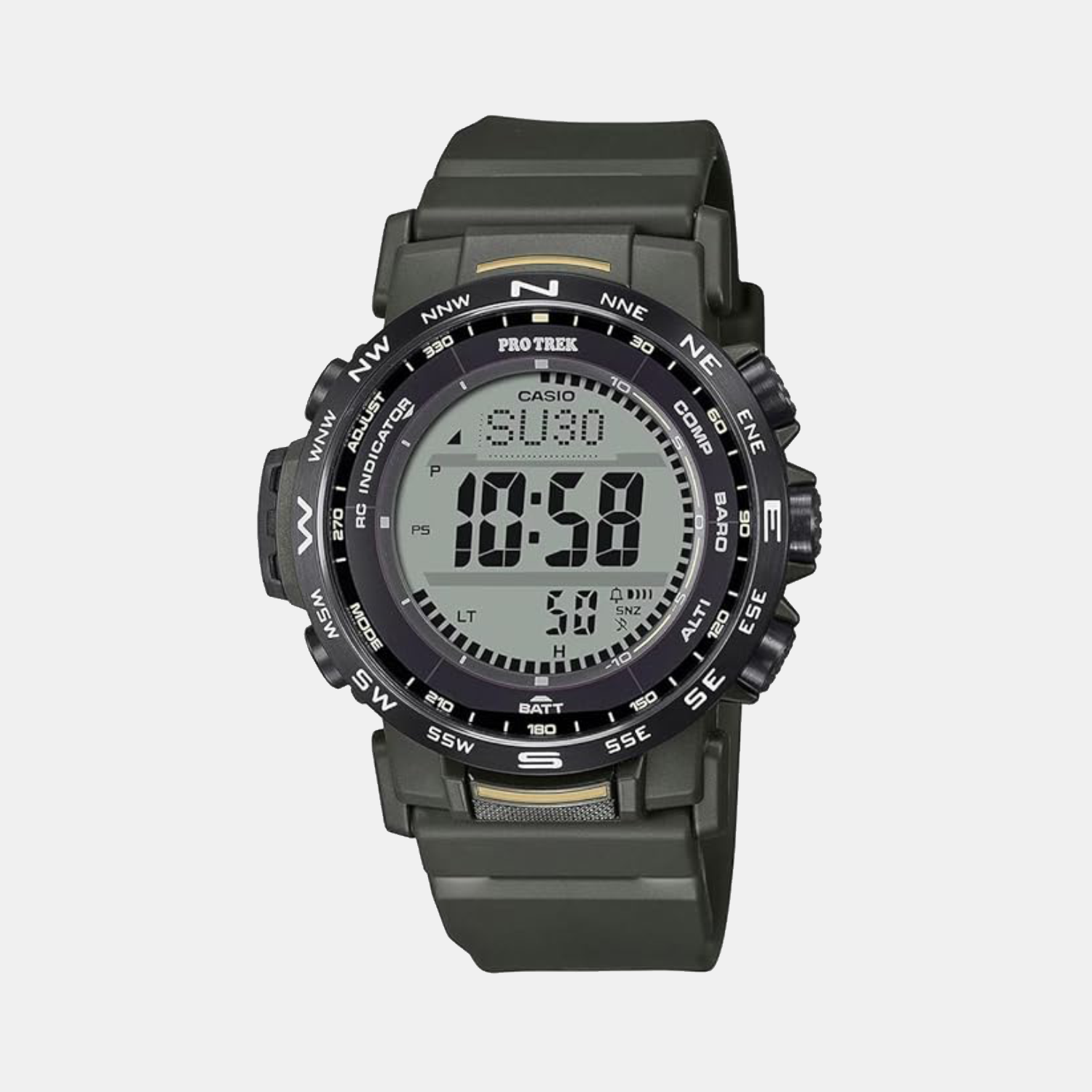 Protrek Men Quartz Black Dial Digital Resin Watch SL125