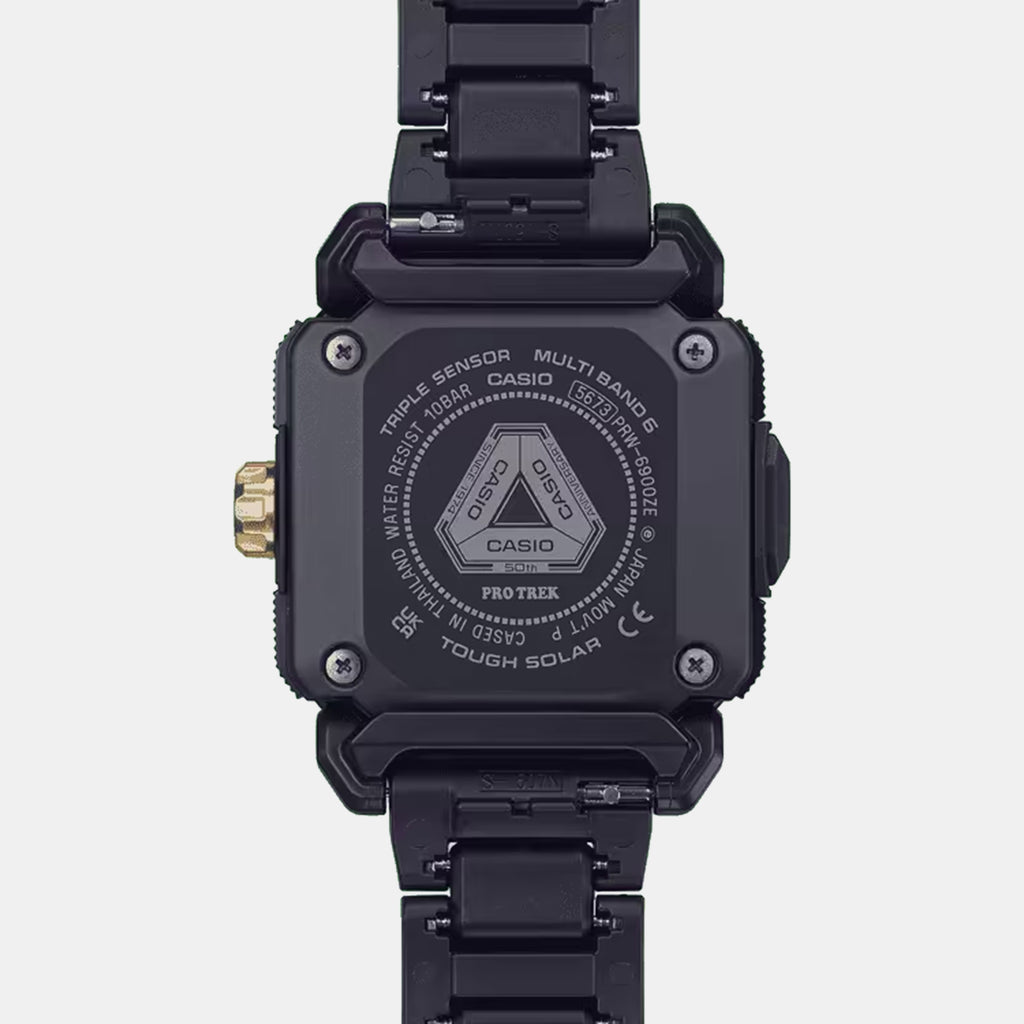 Protrek Men Quartz Black Dial Analog-Digital Stainless Steel Watch SL126