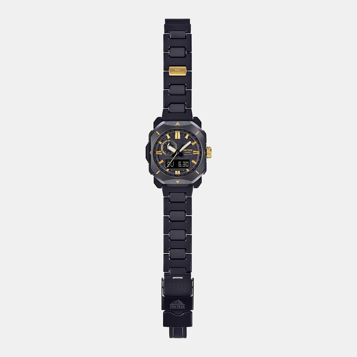 Protrek Men Quartz Black Dial Analog-Digital Resin Watch SL126
