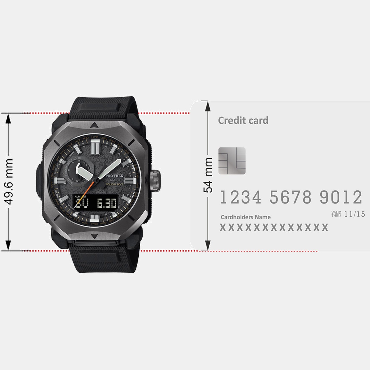 Protrek Men Quartz Black Dial Analog Resin Watch SL128