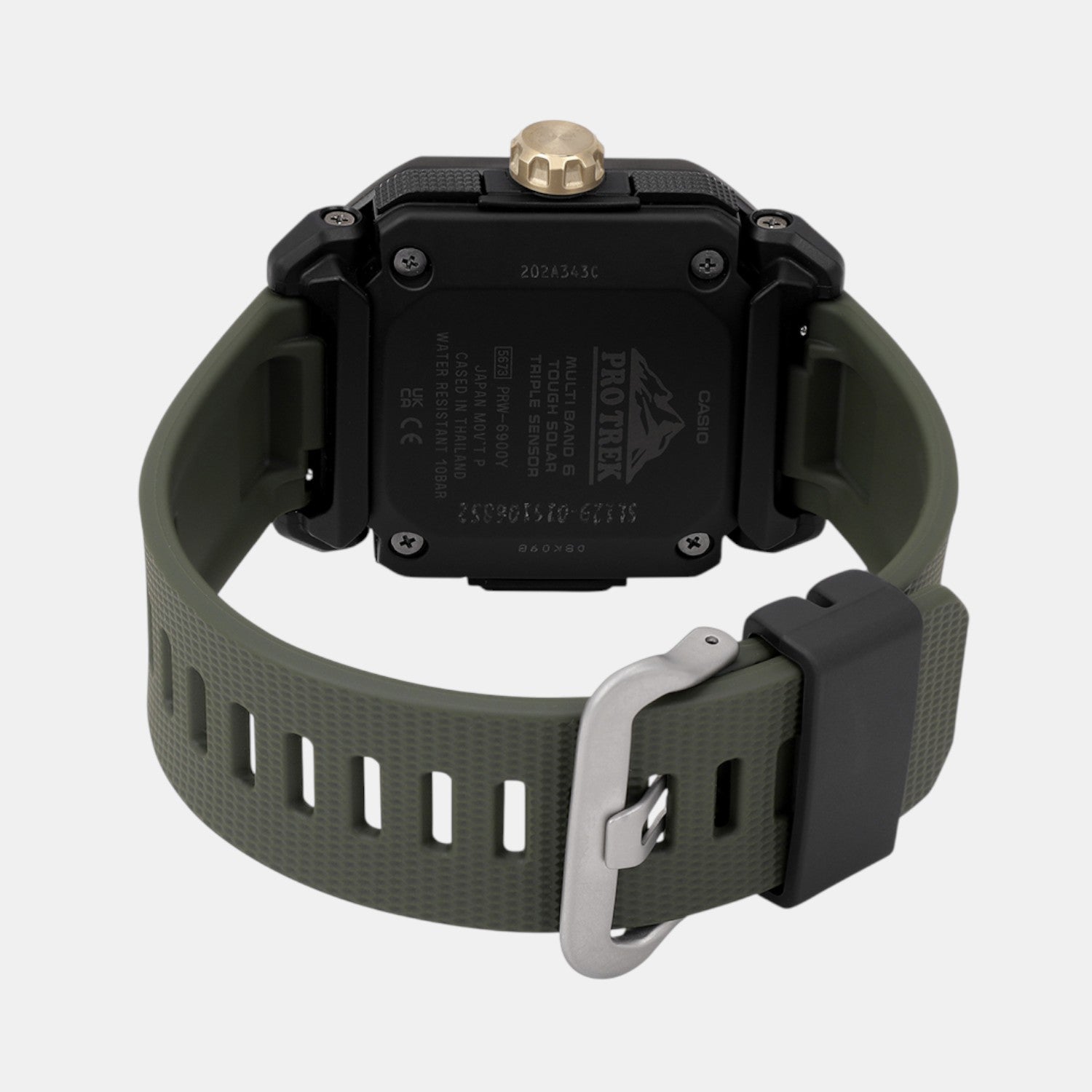 Protrek Men Quartz Green Dial Analog Resin Watch SL129