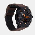 Protrek Men Quartz Black Dial Analog Leather Watch SL130