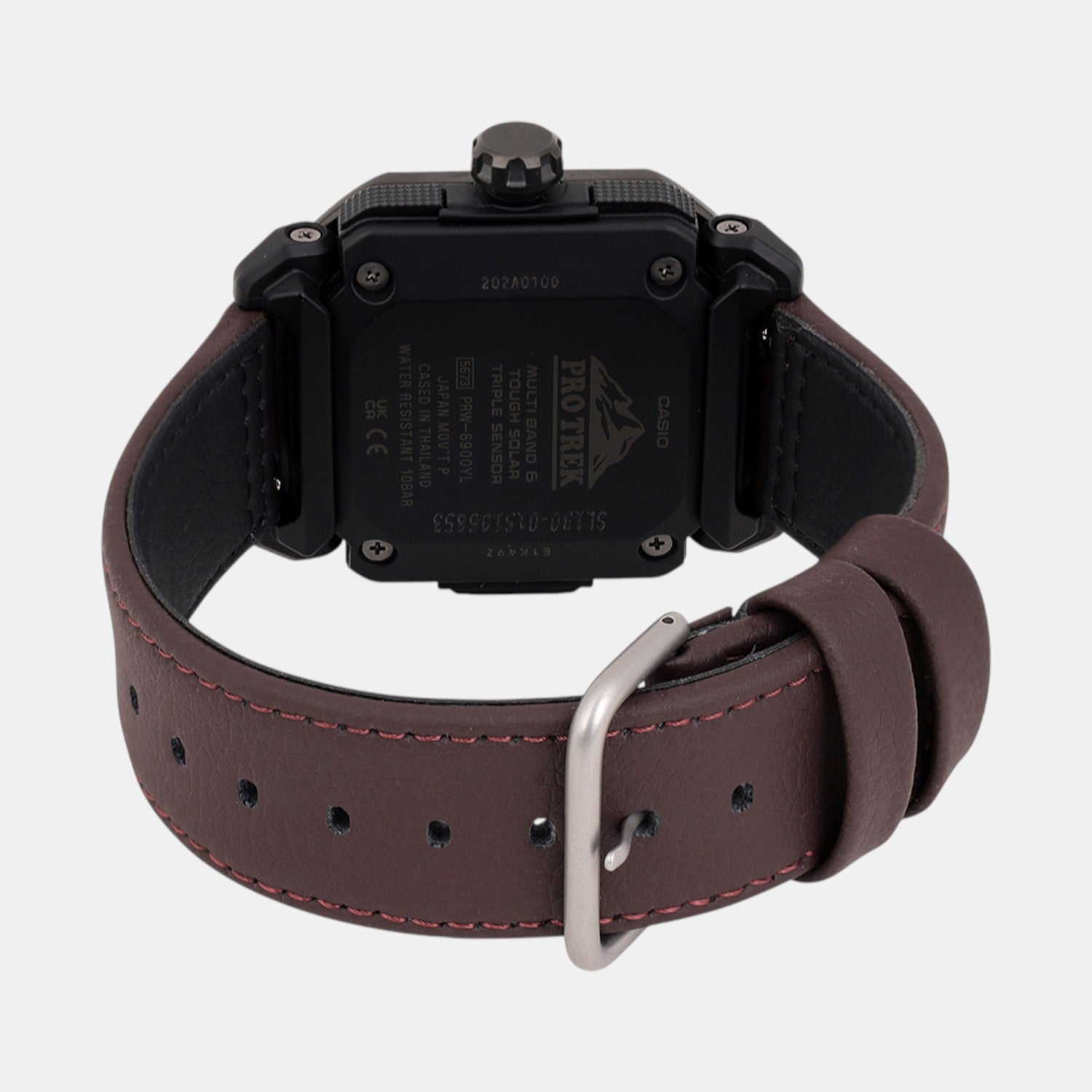 Protrek Men Quartz Black Dial Analog Leather Watch SL130