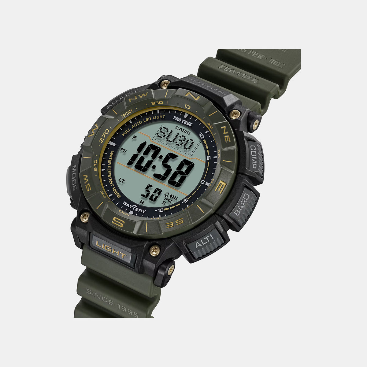 Protrek Men Solar Transparent Dial Digital Resin Watch SL137