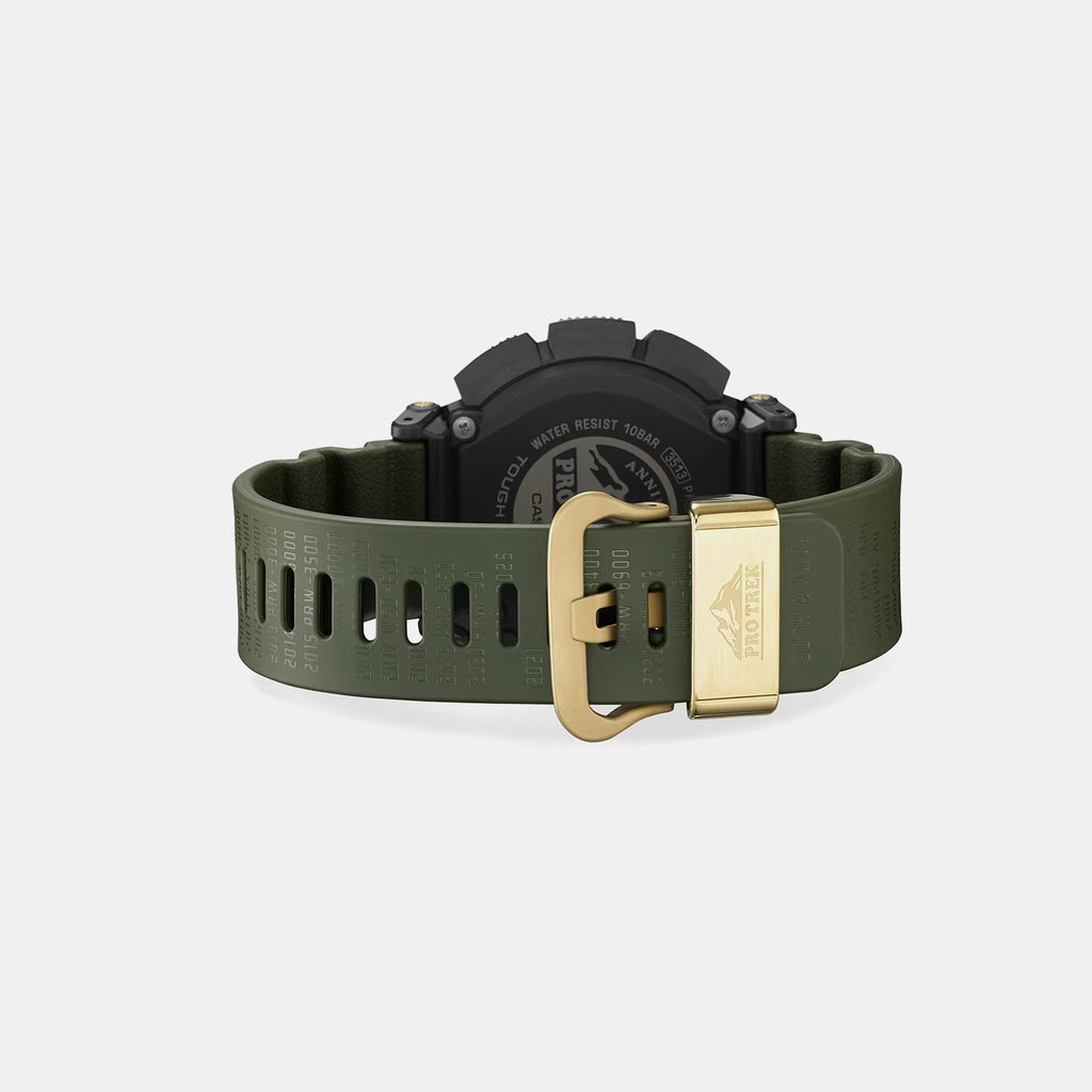 Pro Trek Men Solar Green Dial Digital Resin Watch SL137